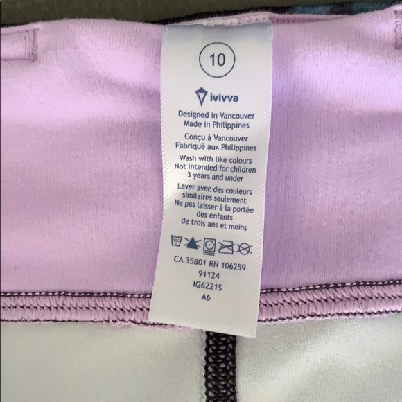 Ivivva Girls Cropped Leggings - Picture 4 of 4
